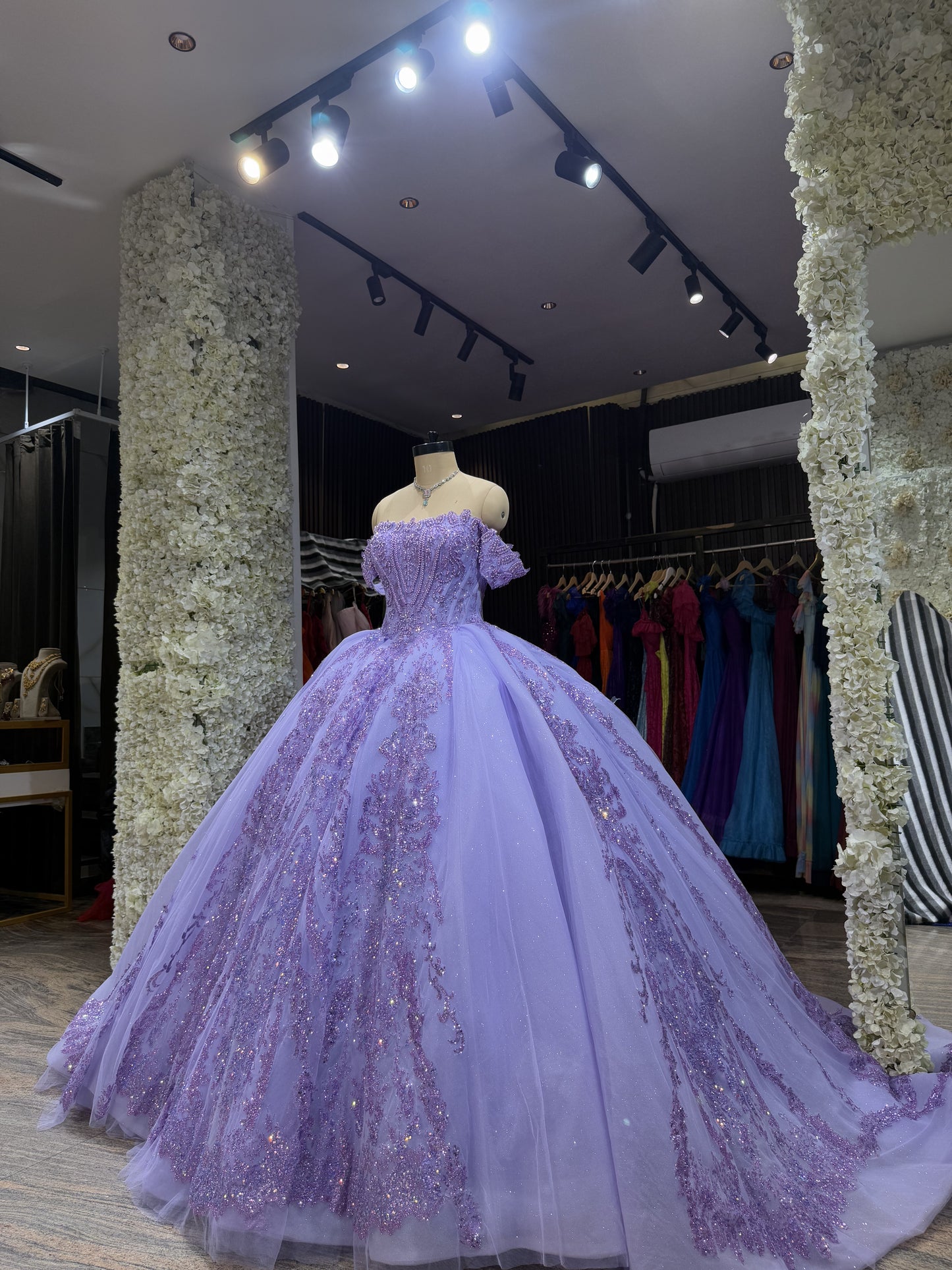 Lavender Lily Ball Gown