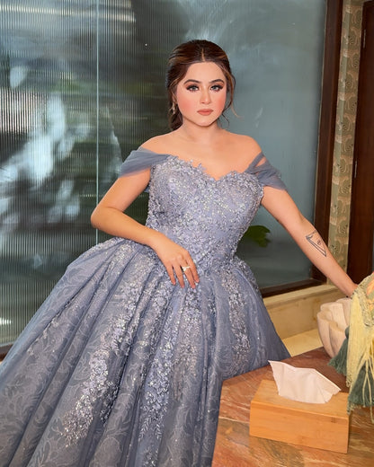 Diesel Blue Ball Gown