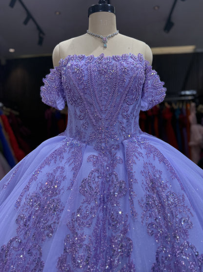 Lavender Lily Ball Gown